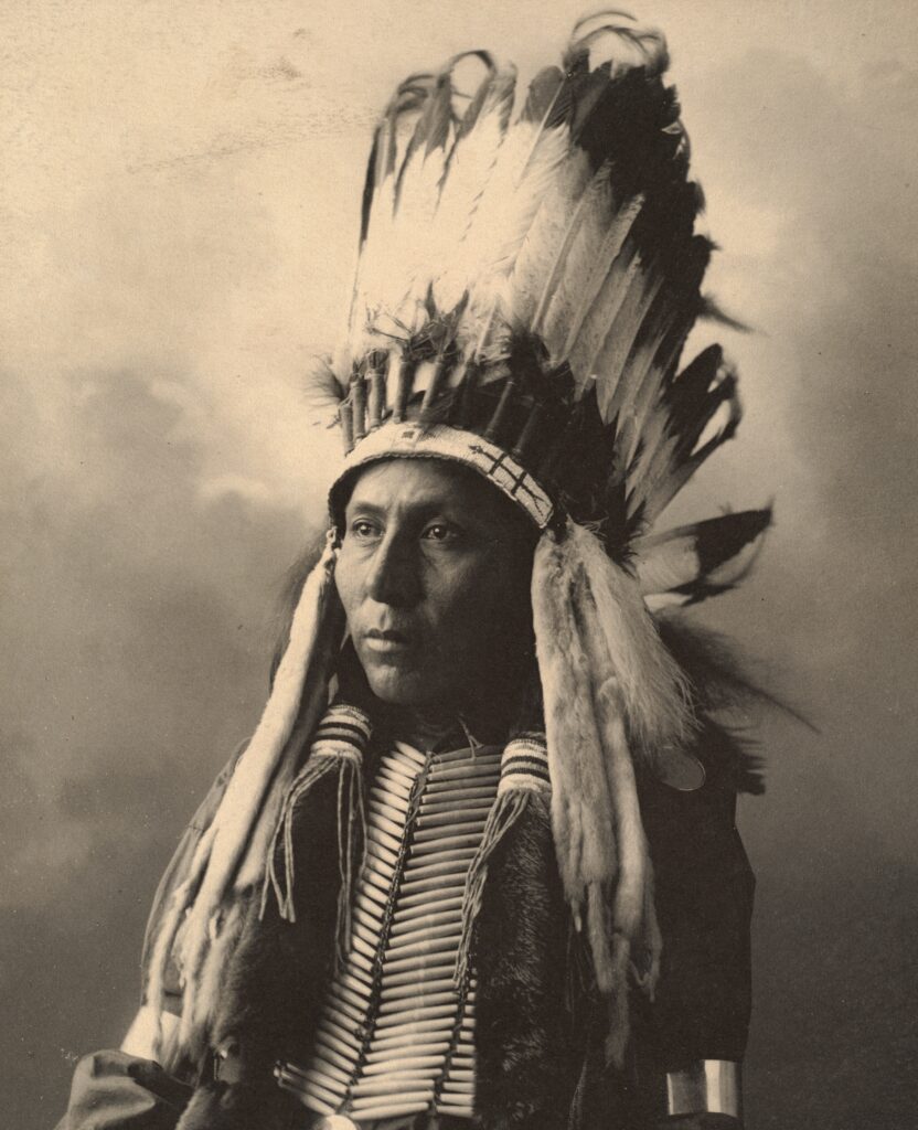 BW Native American FULL head dress