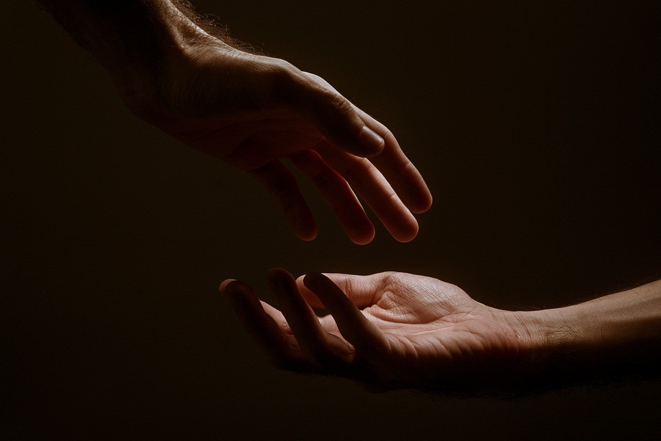 Hand hands christi ascension